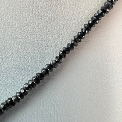 タヒチ黒蝶真珠 ファセットカット ブラックダイヤモンド ネックレス 約7.7–8.2mm 約26ct K18WG 5